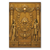 Luxus-Gold-Museum-Inspired-Hochzeits-Tischnummer Tischnummer (Rückseite)