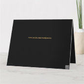 Luxus Gold Personalisiert 50. Geburtstag Karte (Rückseite)