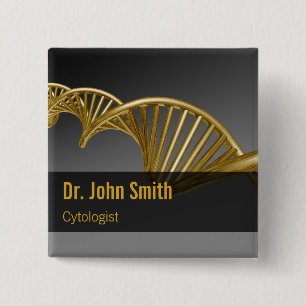 Luxus-Gold-Professionelle-Medizin-DNA-Strang Button