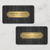 Luxus Gold Rahmen Holz Visitenkarte (Vorne/Hinten)