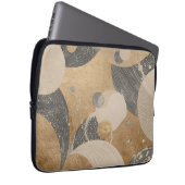 Luxus, Gold Schwarz Abstract, Cool, Trendig, Moder Laptopschutzhülle (Vorne Rechts)