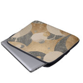 Luxus, Gold Schwarz Abstract, Cool, Trendig, Moder Laptopschutzhülle (Vorne Knopf)