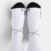 Luxus Gold & Schwarz Studio Logo - Modern Minimali Socken (Oben)