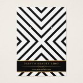 Luxus Gold Schwarz-weiß Earring Display Cards (Vorderseite)