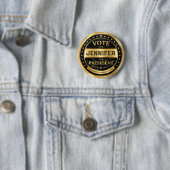 Luxus Gold Schwarze Kampagne Button (Beispiel)