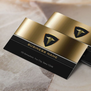 Luxus Gold Shield Medical Care Business Card Visitenkarte