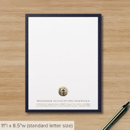 Luxus Gold Siegel Accounting Business Letterhead Briefbogen