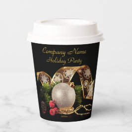 Luxus Gold, Silber, Corporate Holiday Paper Cup Pappbecher