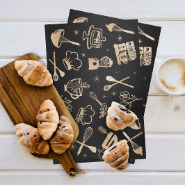 Luxus Gold Sparkle Backen Backen Utensil Bäckerei Seidenpapier