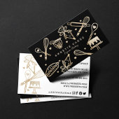 Luxus Gold Sparkle Backen Backen Utensil Bäckerei Visitenkarte