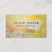 Luxus Gold Sparkling Glitzer Glamour Marmor Visitenkarte (Vorderseite)