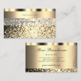 Luxus Gold Sparkling Glitzer Schimmery Golden Visitenkarte