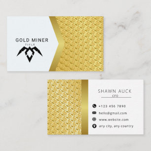 Luxus-Gold-Textur-Muster-Bergbau-Executive-Geschäf Visitenkarte