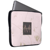 Luxus Gold und Marmor Laptopschutzhülle (Vorne Rechts)