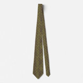 Luxus Gold und Navy Blue Art Deco Neck Tie Krawatte (Vorderseite)