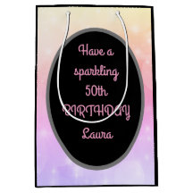 Luxus Gold und Pink Personalisiert 50. Geburtstag