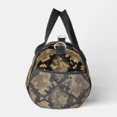 Luxus-Gold- und Schwarz-Schlangenledermuster Duffle Bag (Rechts)