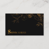 Luxus Gold und Schwarz Visitenkarte (Vorderseite)