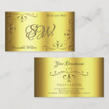 Luxus Gold Verziert Corner Borders with Initials