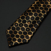 Luxus Gold Wabenmuster Krawatte