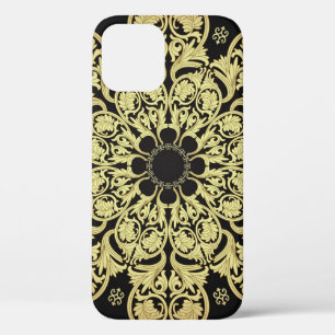 Luxus Gold Wirbel Blumenhintergrund Case-Mate iPhone Hülle