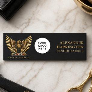 Luxus-Goldadler-Friseursalon-Logo Friseur Namensschild