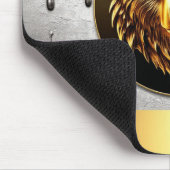 Luxus-Goldbär-Emblem Metall-Stil 🐻 Mousepad (Ecke)