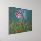 Luxus Goldbaum rosa Mond Galaxie real Foliendrucke (Ablage )