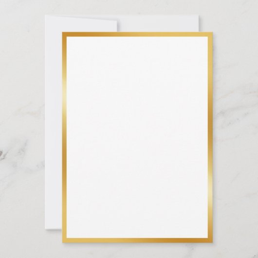 Luxus-Goldeffekt Einladung (Vorderseite)