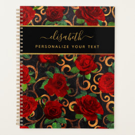 Luxus Golden Blume Elegante Elegante Eleganz Klass Planer