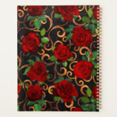 Luxus Golden Blume Elegante Elegante Eleganz Klass Planer (Rückseite)