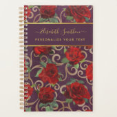 Luxus Golden Blume Elegante Elegante Eleganz Klass Planer (Vorderseite)