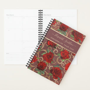 Luxus Golden Blume Elegante Elegante Eleganz Klass Planer