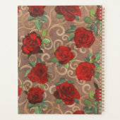 Luxus Golden Blume Elegante Elegante Eleganz Klass Planer (Rückseite)