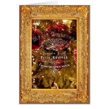 Luxus Golden Christmas - Notecard