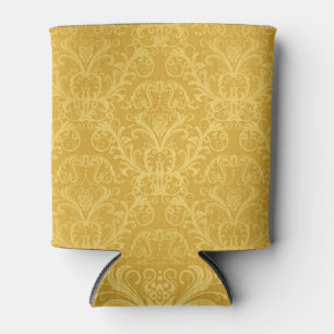 Luxus Golden Floral: Nahtloses Tapete Dosenkühler