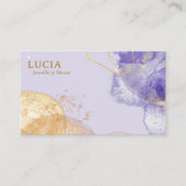 Luxus Golden Lila Universe Business Card Visitenkarte (Vorderseite)