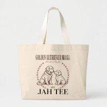 Luxus Golden Retriever Mama-Tasche - Gold Mama