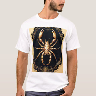 Luxus Golden Spider Artwork T-Shirt