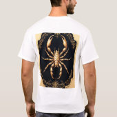 Luxus Golden Spider Artwork T-Shirt (Rückseite)