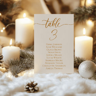 Luxus Goldene Hochzeit Tischkarten Sitzordnung Tischnummer