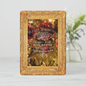 Luxus Goldene Weihnachten - Einladungskarte Einladung (Stehend Vorderseite)