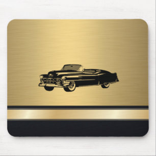 Luxus goldfarbenes Vintages klassisches altes Auto Mousepad