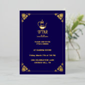 Luxus-Goldfolie-Iftar-Party-Folie-Einladung Folieneinladung (Stehend vorne)
