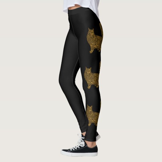 Luxus-Goldfolie Leggings (Links)