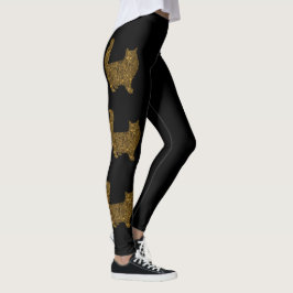 Luxus-Goldfolie Leggings