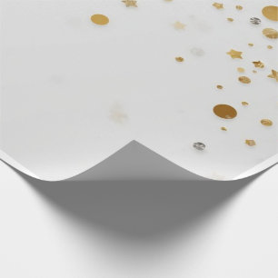 Luxus-Goldfolien-Konfetti-Muster Elegante Feier Geschenkpapier