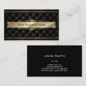 Luxus goldgestreifte visitenkarte (Vorne/Hinten)