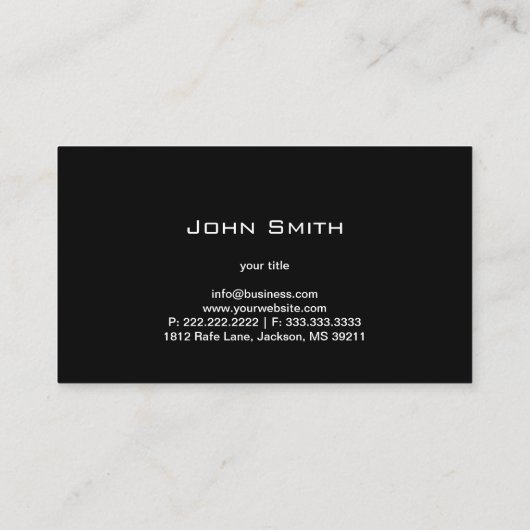 Luxus goldgestreifte visitenkarte (Rückseite)