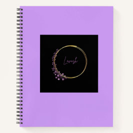 Luxus-Goldkranz Lila Spiralblock Journal Notizblock